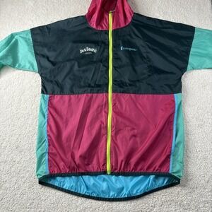 Cotopaxi Teca Full Zip Jacket Mens Large Hooded Windbreaker Water Resistant READ